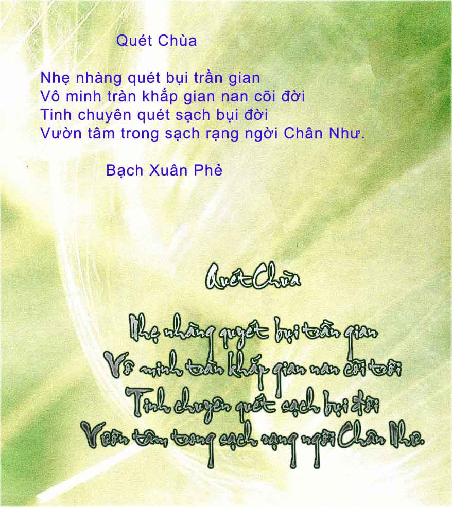 Quét Chùa --- chọn